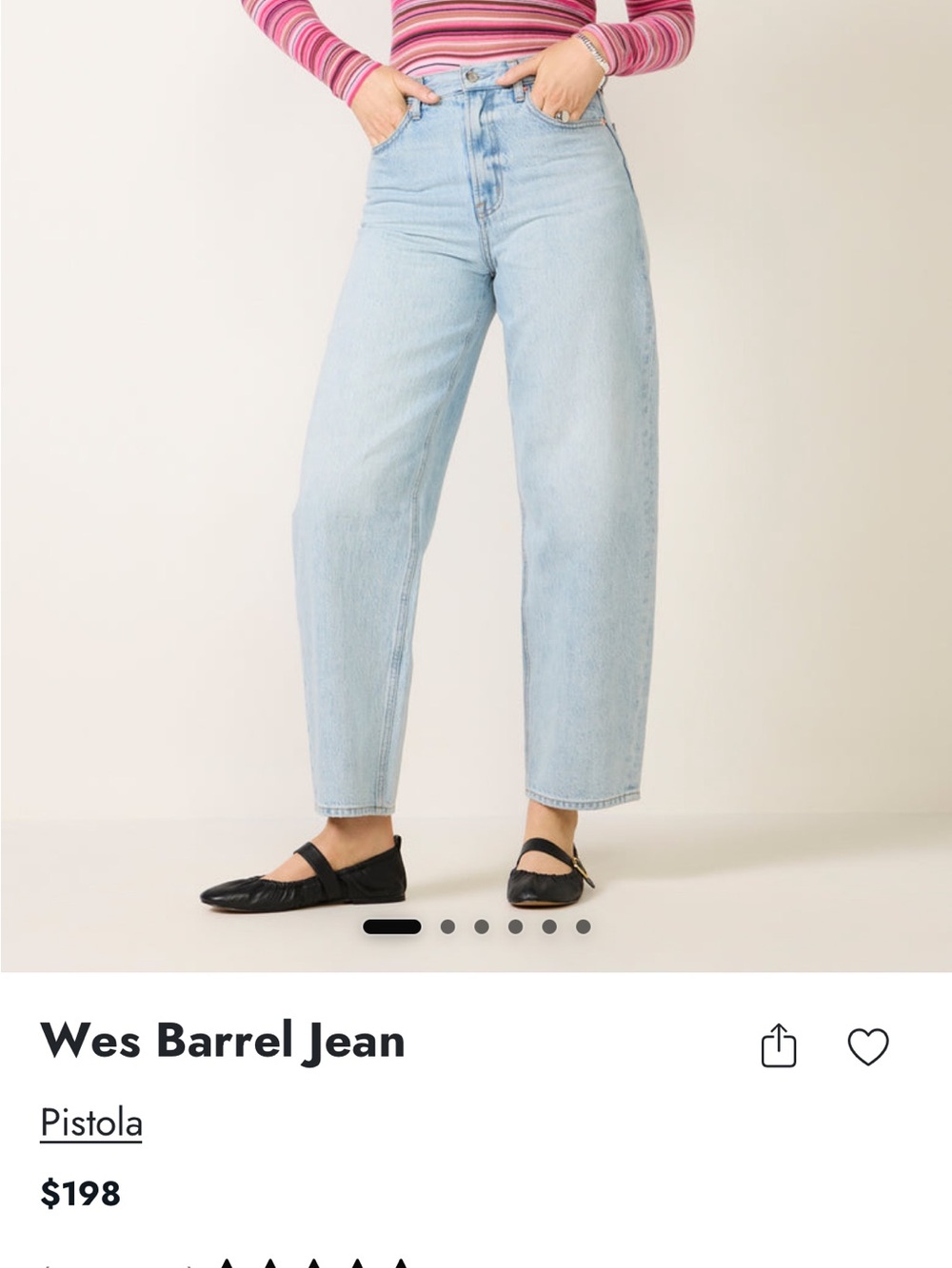 pistola Wes Barrel Jeans